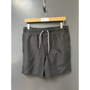 Laguna Mens Volley Swim Shorts Sz M Black Lined 6"